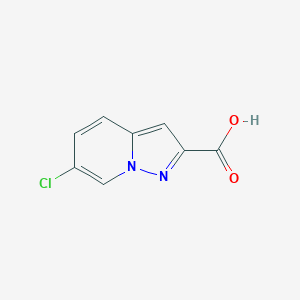 molecular formula C8H5ClN2O2 B1486730 6-Chloropyrazolo[1,5-a]pyridine-2-carboxylic acid CAS No. 876379-75-8
