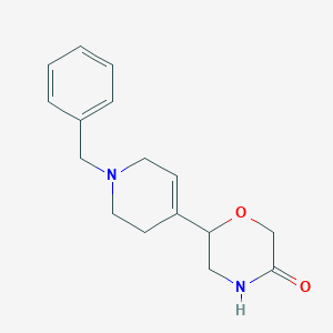 6-(1-Benzyl-1,2,3,6-tetrahydropyridin-4-yl)morpholin-3-one