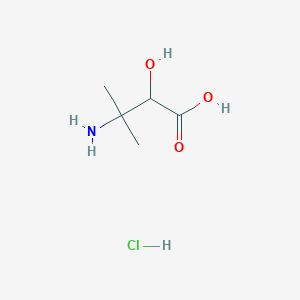 molecular formula C5H12ClNO3 B14867319 3-Amino-2-hydroxy-3-methylbutanoic acid hydrochloride 