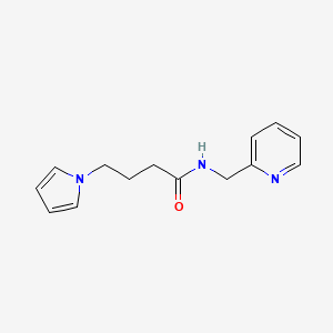 molecular formula C14H17N3O B14867336 N-(pyridin-2-ylmethyl)-4-(1H-pyrrol-1-yl)butanamide 