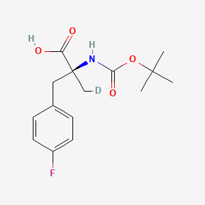 (2S)-2-(deuteriomethyl)-3-(4-fluorophenyl)-2-[(2-methylpropan-2-yl)oxycarbonylamino]propanoic acid