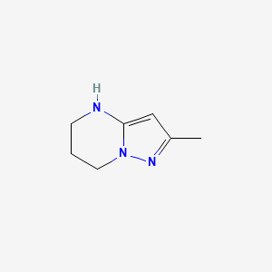 molecular formula C7H11N3 B1486739 2-Methyl-4,5,6,7-tetrahydropyrazolo[1,5-a]pyrimidine CAS No. 1282597-36-7
