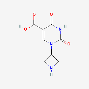 molecular formula C8H9N3O4 B14867413 1-(Azetidin-3-yl)-2,4-dioxo-1,2,3,4-tetrahydropyrimidine-5-carboxylic acid 