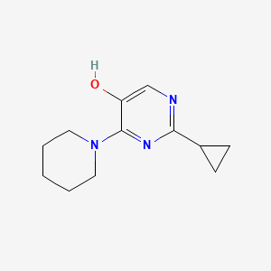 2-Cyclopropyl-4-(piperidin-1-yl)pyrimidin-5-ol