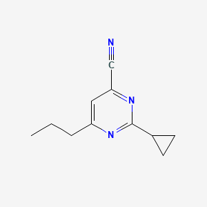 2-Cyclopropyl-6-propylpyrimidine-4-carbonitrile