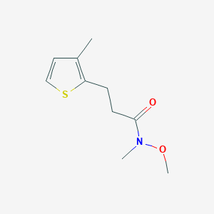 N-methoxy-N-methyl-3-(3-methylthiophen-2-yl)propanamide