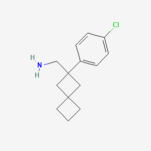 (2-(4-Chlorophenyl)spiro[3.3]heptan-2-yl)methanamine