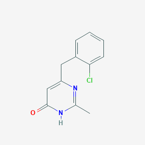 molecular formula C12H11ClN2O B1486748 6-(2-氯苄基)-2-甲基嘧啶-4-醇 CAS No. 2092040-25-8