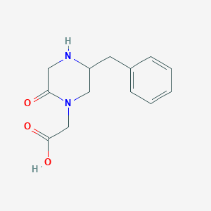 molecular formula C13H16N2O3 B14867482 (5-Benzyl-2-oxo-piperazin-1-YL)-acetic acid 