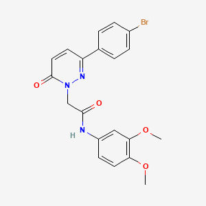 2-(3-(4-bromophenyl)-6-oxopyridazin-1(6H)-yl)-N-(3,4-dimethoxyphenyl)acetamide