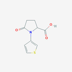 5-Oxo-1-(thiophen-3-yl)pyrrolidine-2-carboxylic acid