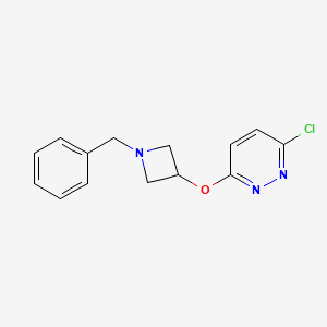 molecular formula C14H14ClN3O B14867505 3-((1-Benzylazetidin-3-yl)oxy)-6-chloropyridazine 