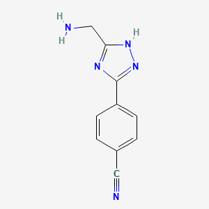 4-[5-(Aminomethyl)-4H-1,2,4-triazol-3-YL]benzonitrile