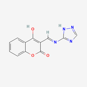 (Z)-3-(((4H-1,2,4-triazol-3-yl)amino)methylene)chroman-2,4-dione