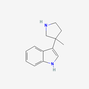 3-(3-methylpyrrolidin-3-yl)-1H-indole