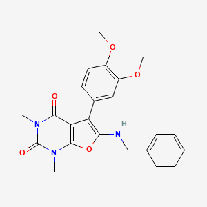 6-(benzylamino)-5-(3,4-dimethoxyphenyl)-1,3-dimethylfuro[2,3-d]pyrimidine-2,4(1H,3H)-dione