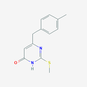 molecular formula C13H14N2OS B1486757 6-(4-methylbenzyl)-2-(methylthio)pyrimidin-4(3H)-one CAS No. 2098045-14-6