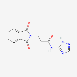 molecular formula C13H11N5O3 B14867572 3-(1,3-dioxoisoindolin-2-yl)-N-(4H-1,2,4-triazol-3-yl)propanamide 