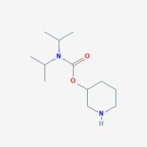 molecular formula C12H24N2O2 B14867592 Piperidin-3-yl diisopropylcarbamate 