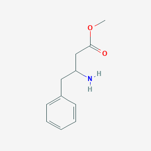 molecular formula C11H15NO2 B148676 Methyl 3-amino-4-phenylbutanoate CAS No. 129042-93-9