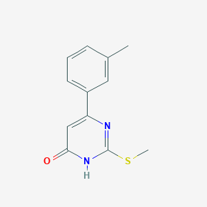 molecular formula C12H12N2OS B1486761 2-(methylthio)-6-(m-tolyl)pyrimidin-4(3H)-one CAS No. 2098096-30-9