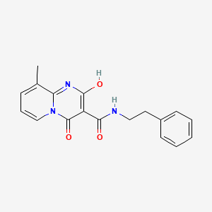 2-hydroxy-9-methyl-4-oxo-N-phenethyl-4H-pyrido[1,2-a]pyrimidine-3-carboxamide