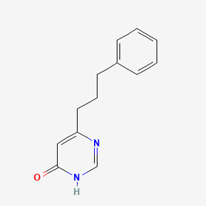 molecular formula C13H14N2O B1486762 6-(3-Phenylpropyl)pyrimidin-4-ol CAS No. 2097973-64-1