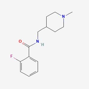 2-fluoro-N-((1-methylpiperidin-4-yl)methyl)benzamide