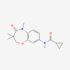 N-(3,3,5-trimethyl-4-oxo-2,3,4,5-tetrahydrobenzo[b][1,4]oxazepin-8-yl)cyclopropanecarboxamide