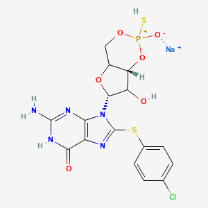 molecular formula C16H15ClN5NaO6PS2+ B1486764 Sp-8-pCPT-cyclic GMPS Sodium CAS No. 200716-65-0