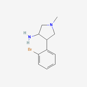 4-(2-Bromophenyl)-1-methylpyrrolidin-3-amine