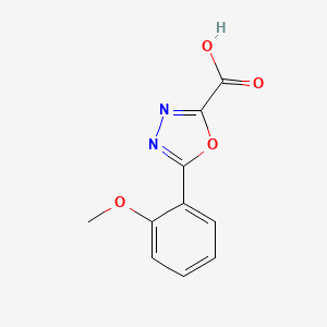 molecular formula C10H8N2O4 B14867648 5-(2-Methoxyphenyl)-1,3,4-oxadiazole-2-carboxylic acid 