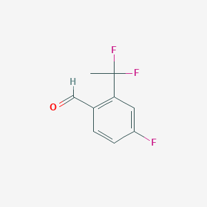 2-(1,1-Difluoroethyl)-4-fluorobenzaldehyde