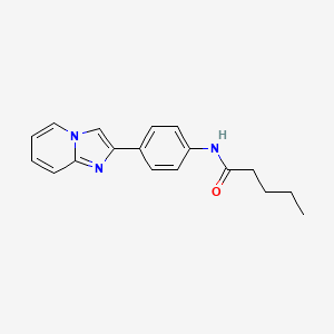 N-(4-(imidazo[1,2-a]pyridin-2-yl)phenyl)pentanamide