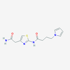 N-(4-(2-amino-2-oxoethyl)thiazol-2-yl)-4-(1H-pyrrol-1-yl)butanamide