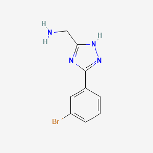 (5-(3-Bromophenyl)-4H-1,2,4-triazol-3-YL)methanamine