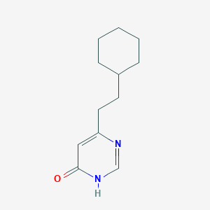 molecular formula C12H18N2O B1486769 6-(2-环己基乙基)嘧啶-4-醇 CAS No. 2092803-44-4