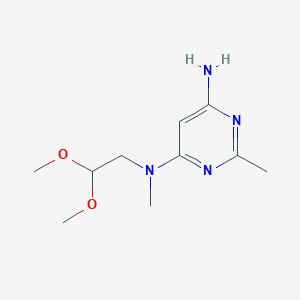 N4-(2,2-dimethoxyethyl)-N4,2-dimethylpyrimidine-4,6-diamine