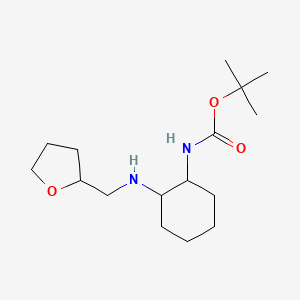 Tert-butyl (2-(((tetrahydrofuran-2-yl)methyl)amino)cyclohexyl)carbamate