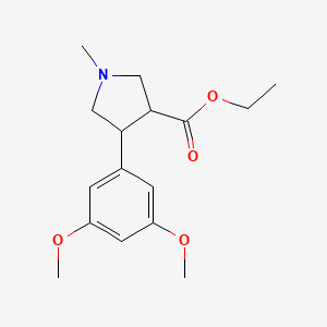 Ethyl 4-(3,5-dimethoxyphenyl)-1-methylpyrrolidine-3-carboxylate