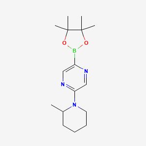 5-(2-Methylpiperidin-1-yl)pyrazine-2-boronic acid pinacol ester