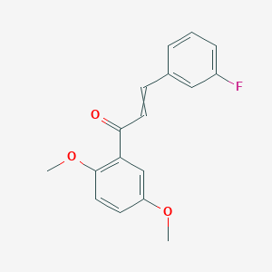 molecular formula C17H15FO3 B14867753 1-(2,5-Dimethoxyphenyl)-3-(3-fluorophenyl)prop-2-en-1-one 