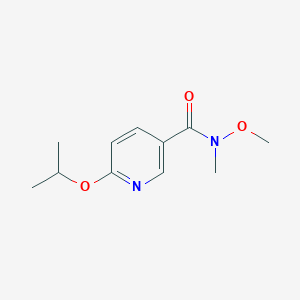 molecular formula C11H16N2O3 B14867758 6-isopropoxy-N-methoxy-N-methylnicotinamide 