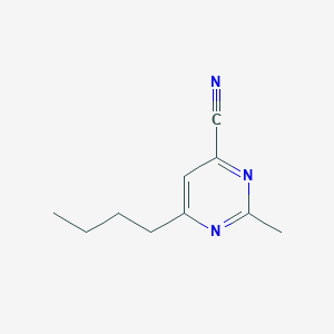 6-Butyl-2-methylpyrimidine-4-carbonitrile