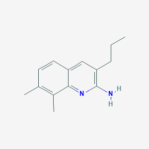 2-Amino-7,8-dimethyl-3-propylquinoline