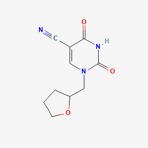 2,4-Dioxo-1-((tetrahydrofuran-2-yl)methyl)-1,2,3,4-tetrahydropyrimidine-5-carbonitrile