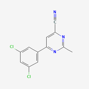 6-(3,5-Dichlorophenyl)-2-methylpyrimidine-4-carbonitrile