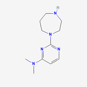 molecular formula C11H19N5 B14867803 2-(1,4-diazepan-1-yl)-N,N-dimethylpyrimidin-4-amine 