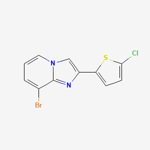 8-Bromo-2-(5-chlorothiophen-2-yl)imidazo[1,2-a]pyridine