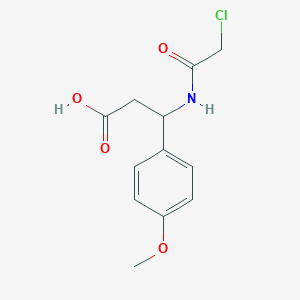 3-(2-Chloroacetamido)-3-(4-methoxyphenyl)propanoic acid